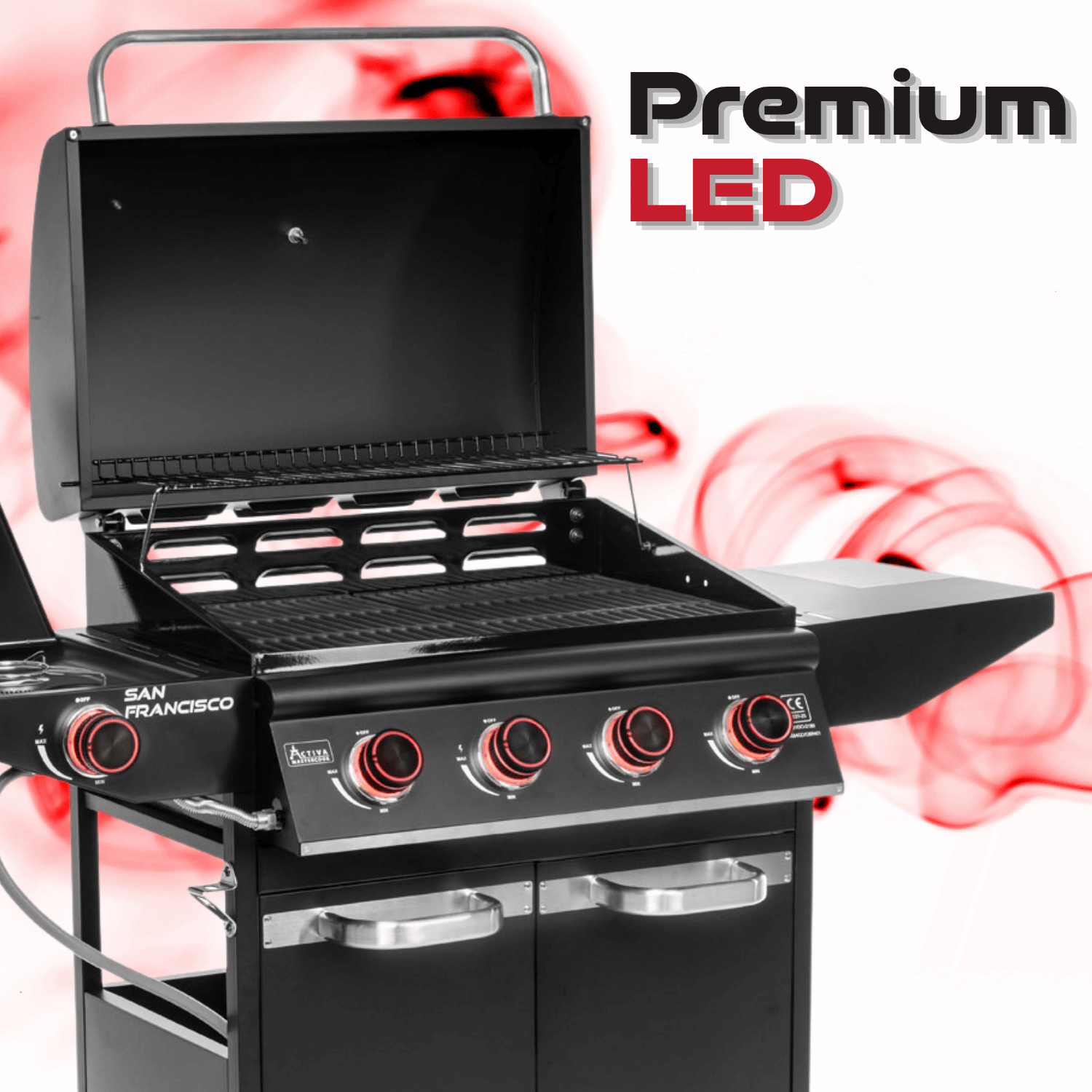 Nowość w ofercie Activa: grille gazowe z podświetlanymi pokrętłami LED