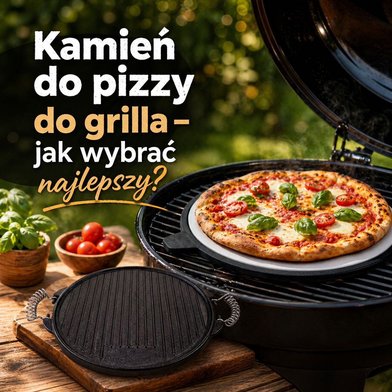 Kamień do pizzy do grilla – jak wybrać najlepszy? Porównanie materiałów (szamot, cordierit, stal, ceramika), rozmiarów i zastosowań w grillach gazowych, węglowych i elektrycznych