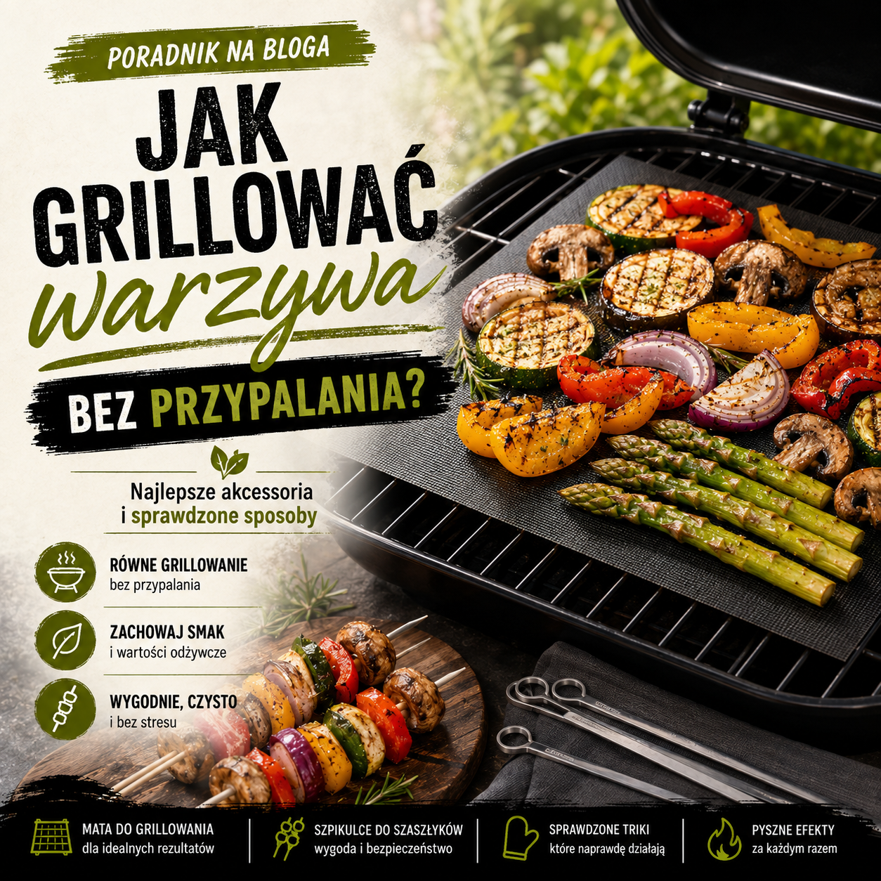 Jak grillować warzywa bez przypalania? Akcesoria i sposoby