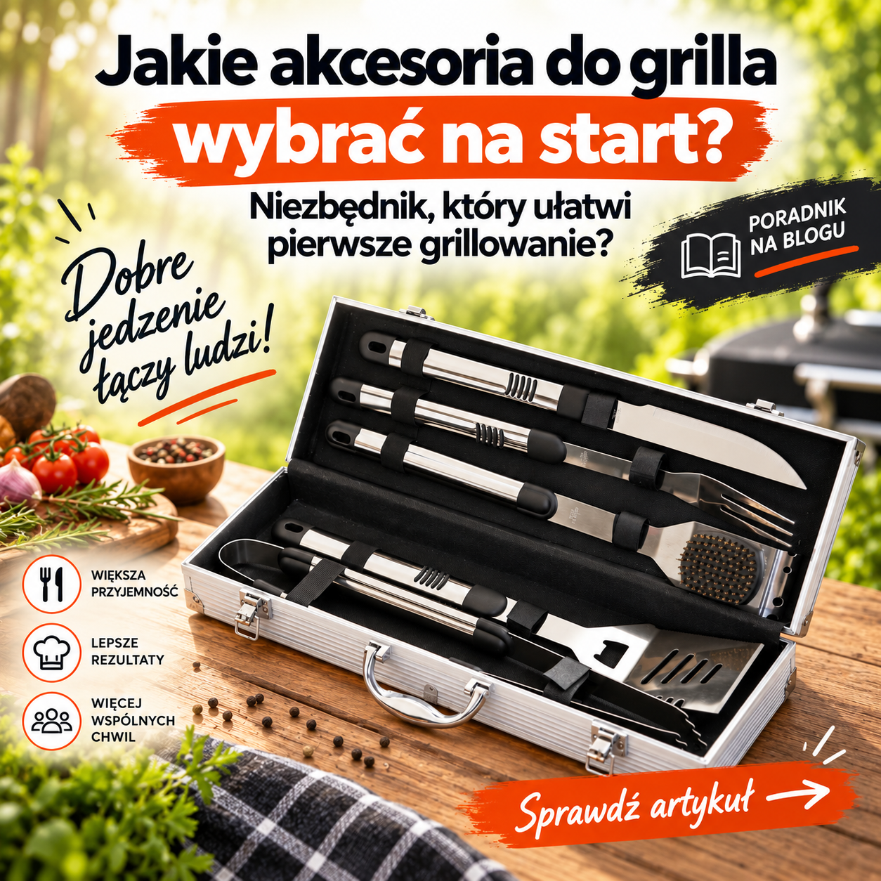 Jakie akcesoria do grilla wybrać na start? Niezbędnik