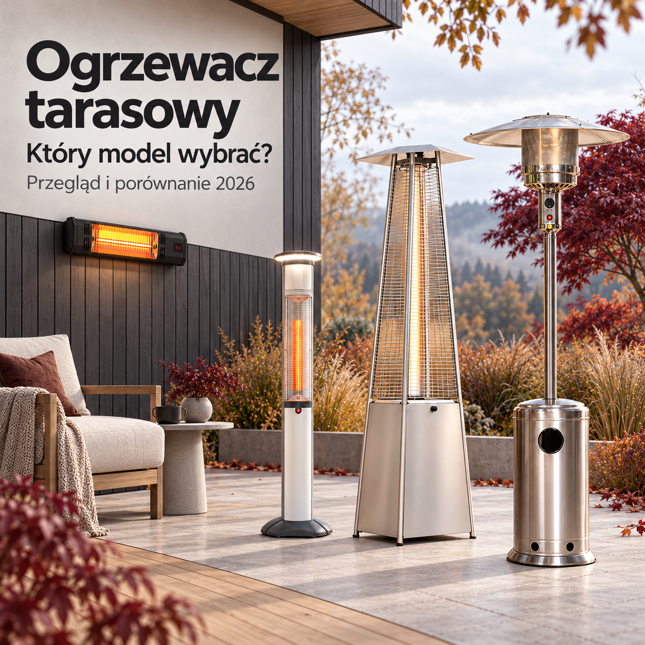 Ogrzewacz tarasowy – który model wybrać? Przegląd i porównanie 2026