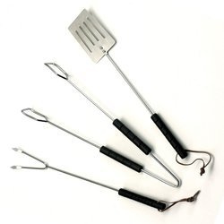 KOMPLET SZTUĆCÓW DO GRILLOWANIA 3-SZTUKI, dł. 37 cm - 19104