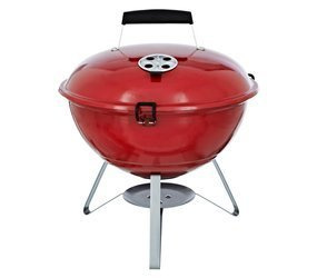 GRILL WĘGLOWY KULISTY KOPENHAGEN - CZERWONY śr. 34 cm - 10970R