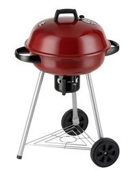 GRILL WĘGLOWY KULISTY ROCKFORD - CZERWONY śr. 55 cm - 11040R