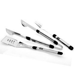 KOMPLET SZTUĆCÓW DO GRILLOWANIA 3-SZTUKI INOX, dł. 45 cm - 15500