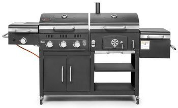 GRILL GAZOWO-WĘGLOWY Z WĘDZARNIĄ COMBO PREMIUM 3W1 - 11249